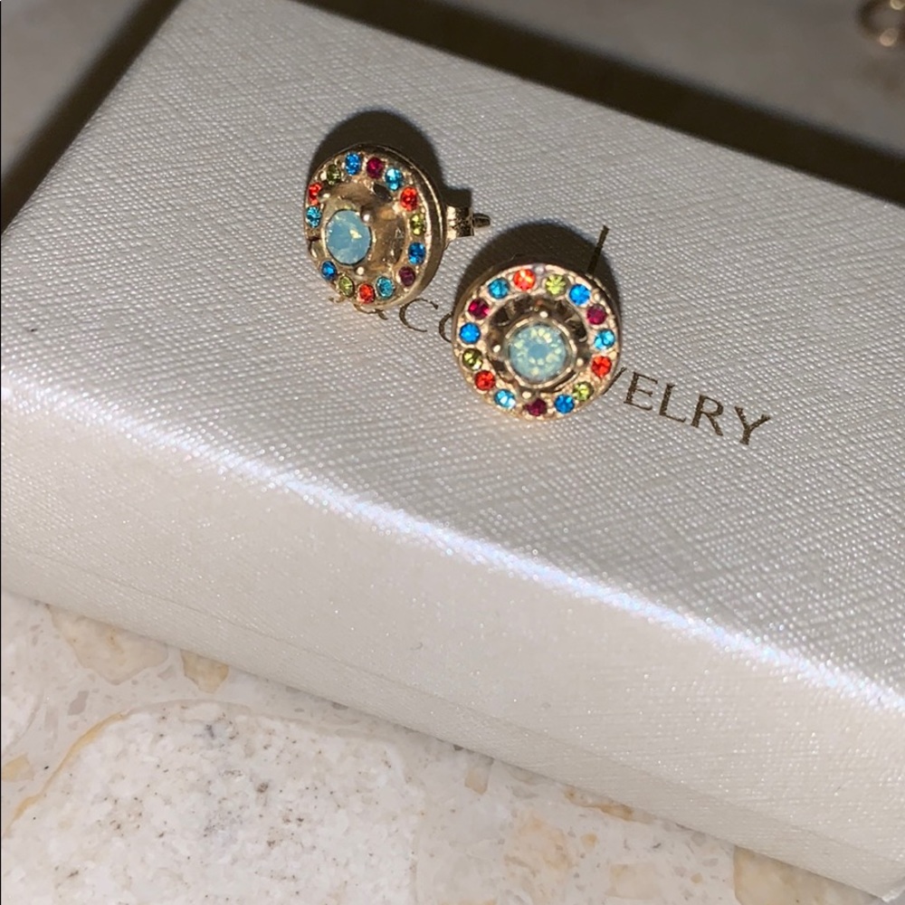 Colorful stud earrings